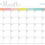 013 Blank Monthly Calendar Template Free Printable Templates Of