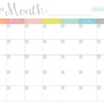 013 Blank Monthly Calendar Template Free Printable Templates Of