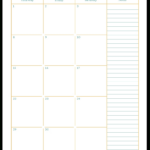 2 Page Monthly Planner Printable Example Calendar Printable