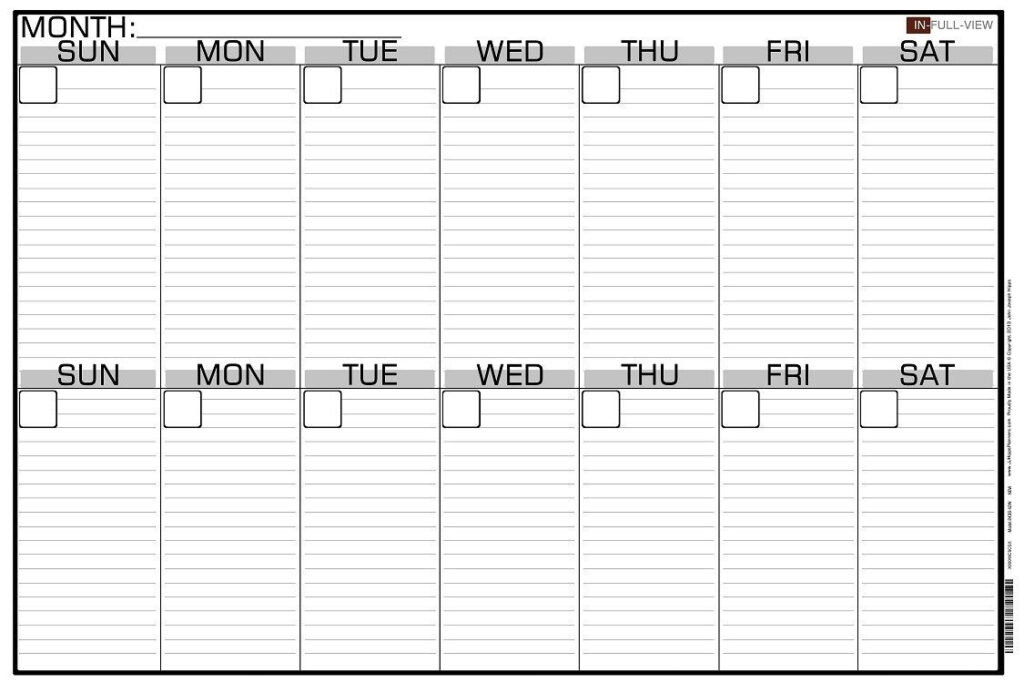 2 Week Calendar Printable Online Templates Fine Template Print A Two 