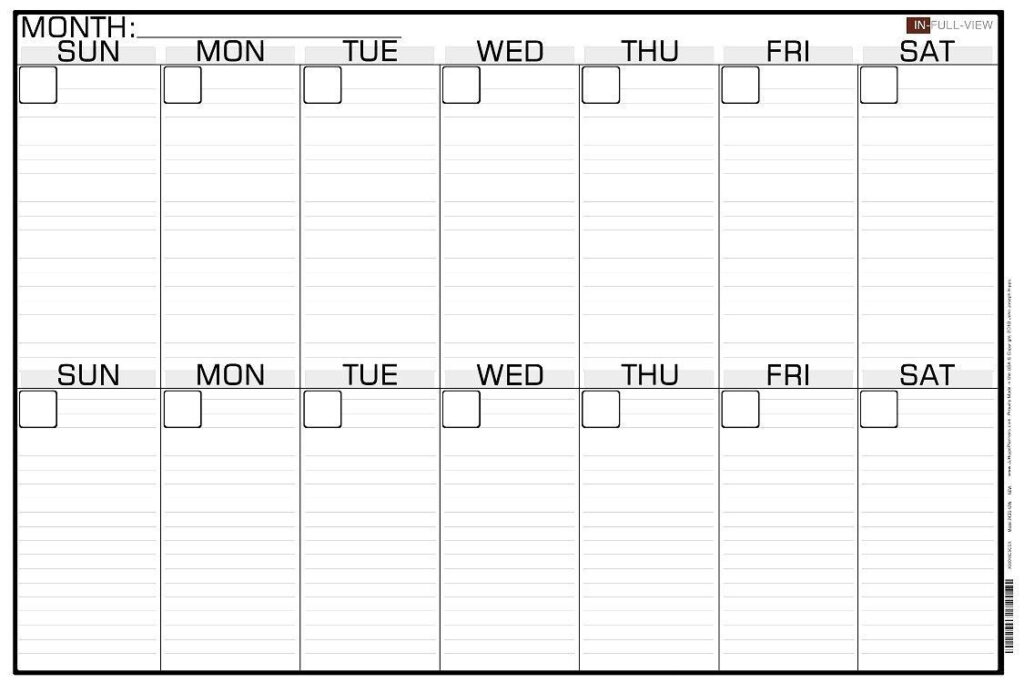 2 Week Calendar Template Free Blank Calendar Template Calendar 