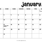 20 Printable January 2022 Calendar With Holidays Blank Free