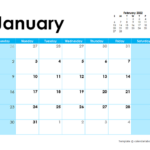 2022 Blank Calendar Colorful Design Free Printable Templates