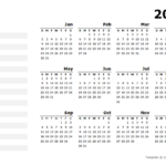 2022 Yearly Calendar Blank Minimal Design Free Printable Templates