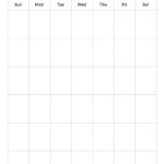 6 Week Blank Calendar Template Calendar Inspiration Design