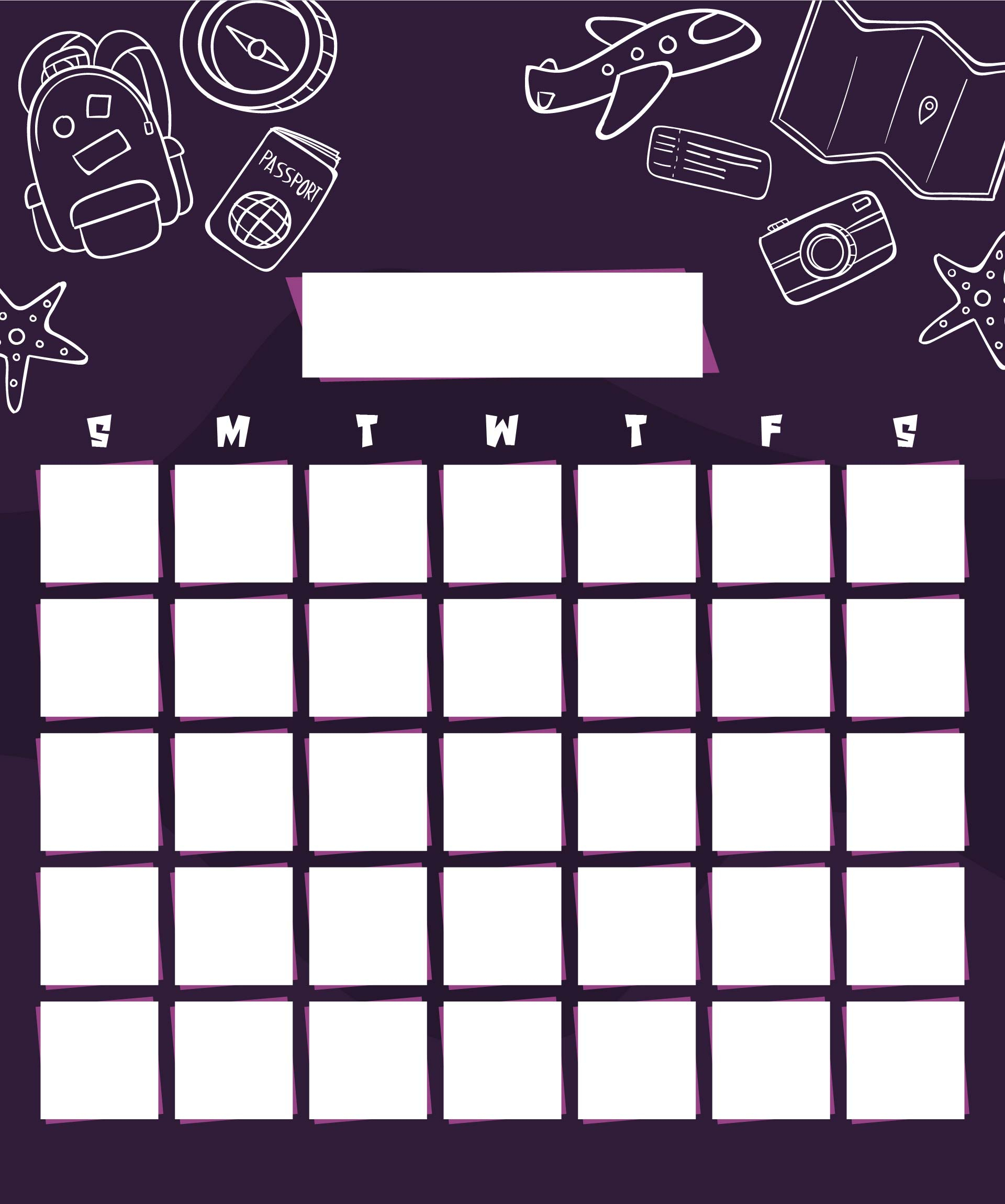 7 Best Printable Calendar Pages Printablee