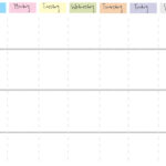 7 Day Weekly Planner Template Printable Calendar Template Printable