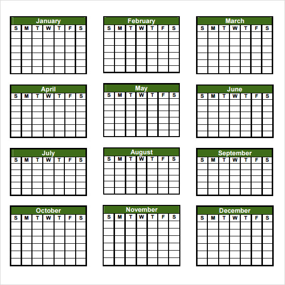 8 Sample Yearly Calendar Templates To Download Sample Templates