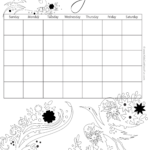 April Calendar To Color Http www kidscanhavefun printable