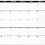 Blank Calendar 30 Days Calendar Printable Free