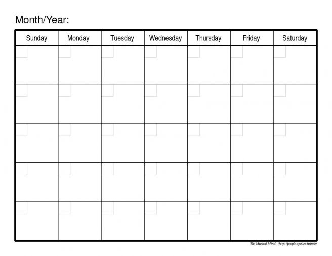 Blank calendar pdf print monthly calendar printable monthly calendars 