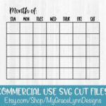 Blank Calendar Svg Free CALENDARSO