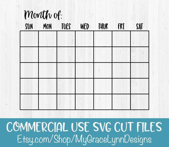 Blank Calendar Svg Free CALENDARSO