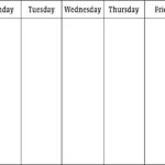Blank Calendars Weekly Blank Calendar Templates