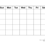 Blank Calender 31 Days Calendar Template Printable