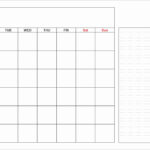 Blank Monthly Calendar Template Pdf Awesome Blank Calendar Template