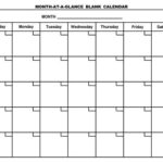 Blank Monthly Calendar Template Printable CalenderLife Printable