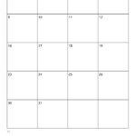Blank Monthly Calendar With Lines Calendar Inspiration Design