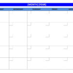 Blank Weekly Calendars Printable Activity Shelter