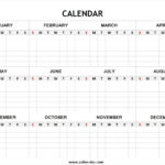 Blank Year Calendar Yearly Calendar Template Calendar Template