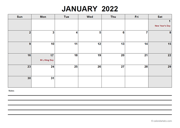 Blank Yearly 2022 Calendar Template Pdf Printable Calendar 2021