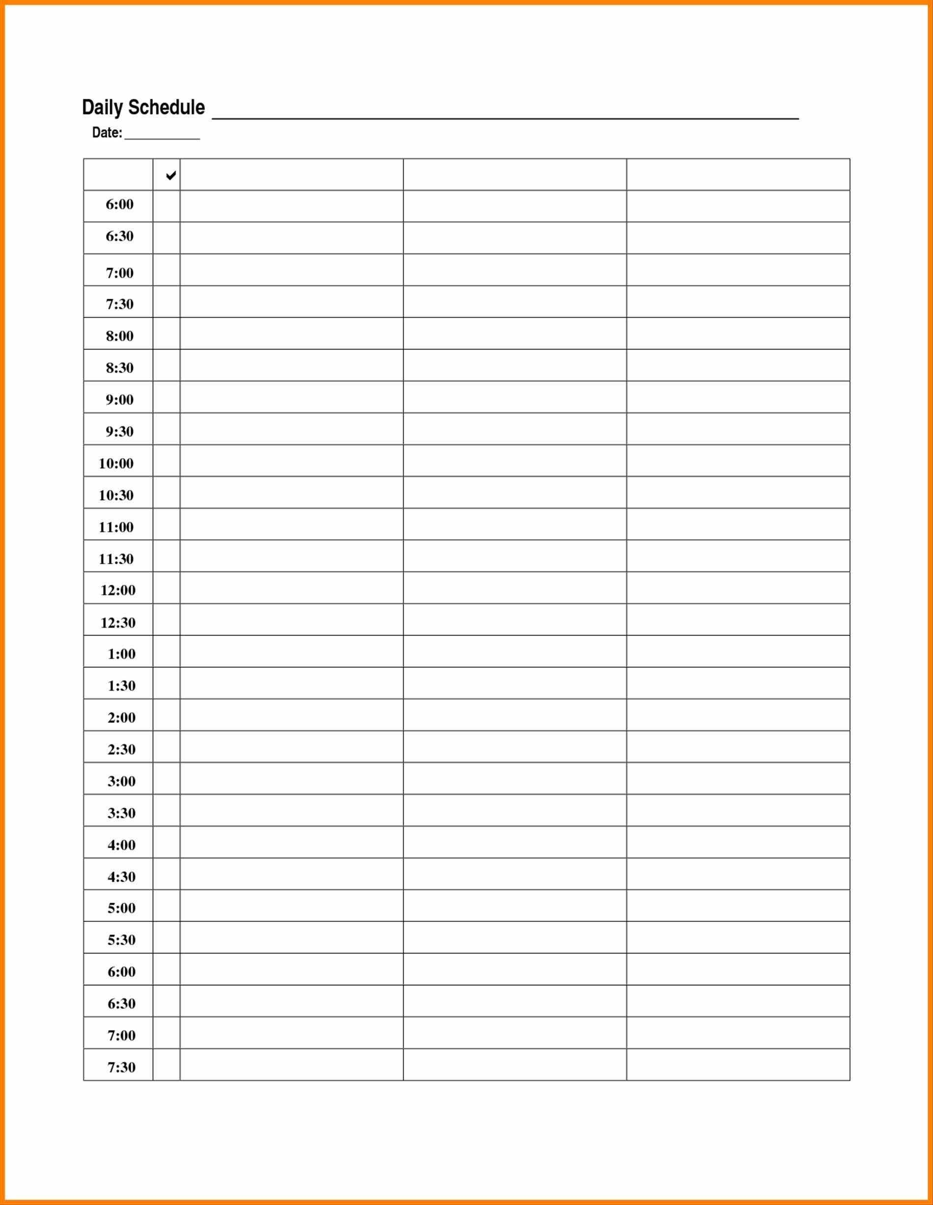 Daily Calendar Template Excel Printable Excel Calendar Template