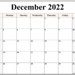 December 2022 Calendar Free Printable Calendar Templates