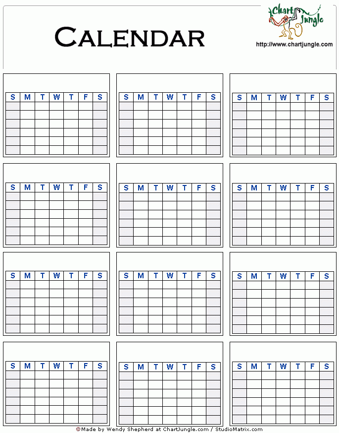 Download Free Blank Yearly Calendar Templates Free Acuhelper