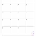 Download Printable Monthly Calendar With Notes Pdf With Regard To Blank