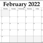 February 2022 Calendar Free Printable Calendar Templates