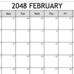 February 2048 Calendar Free Blank Printable Templates