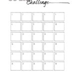 Free 30 Day Challenge Calendar
