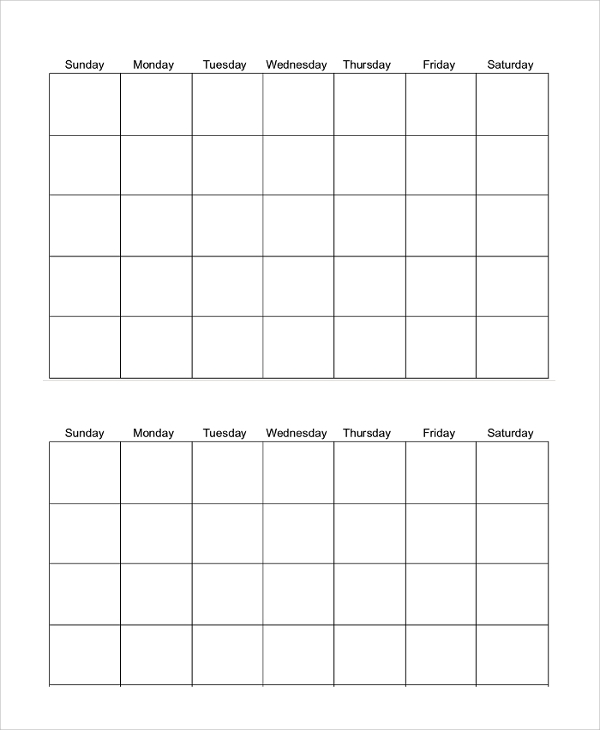 FREE 7 Sample Printable Calendar Templates In PDF MS Word