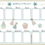 Free Birthday Calendar That Is Customizable Birthday Calender Family