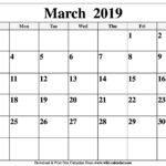 Free Download Printable March 2019 Calendar With Holidays Qualads