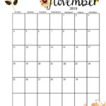 Free November Calendar Printable calendar november printable