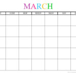 Free Printable Blank Monthly Calendars 2020 2021 2022 2023 What