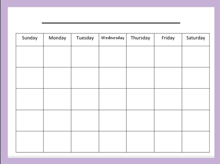 Free Printable Calendar Templates Calendar Printables Blank Monthly 