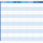 Free Weekly Schedule Templates For Excel Smartsheet Throughout Access