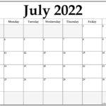 July 2022 Calendar Free Printable Calendar Templates