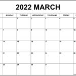 March 2022 Calendar Free Printable Calendar Templates