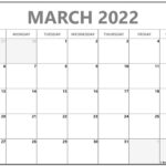 March 2022 Calendar Free Printable Calendar Templates