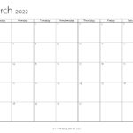 March 2022 Calendar Printable PDF US Holidays Blank Free Download