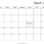 March 2022 Calendar Printable PDF US Holidays Blank Free Download