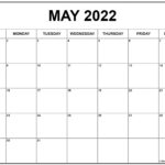 May 2022 Calendar Free Printable Calendar Templates