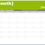 Ms Word Calendar Templates Printable Calendar Template Free