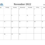 November 2022 Calendar Australia