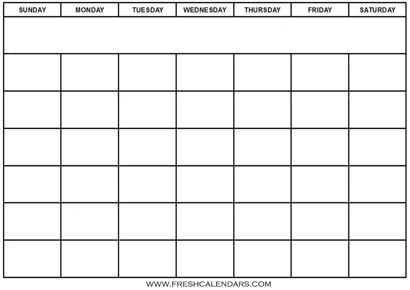 Free Blank Monthly Calendar Template Pdf 2024 FreeBlankCalendar