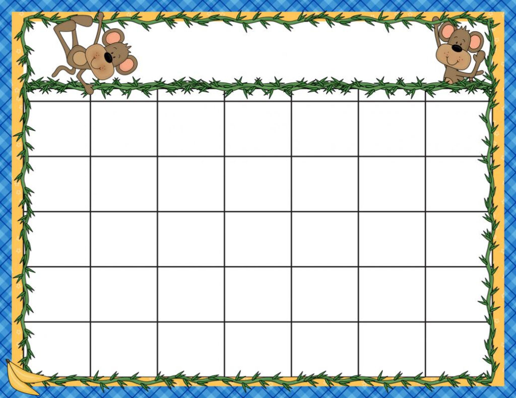 Preschool Calendar Template Shatterlion info