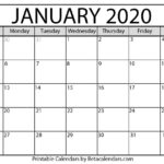 Printable 2020 Calendars Free Printable Calendar Monthly